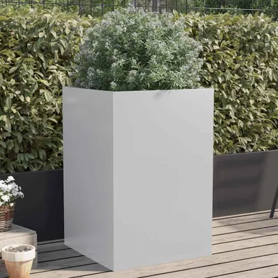 Obrázek produktu pro Stříbrný květináč 52x48x75 cm Pozinkovaná ocel