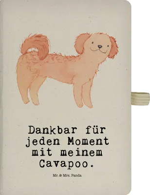 Produktbild von Mr. & Mrs. Panda Reisetagebuch Cavapoo Moment - Transparent - Geschenk, Notizbuch A5, Cavoodle, Journal, Tagebuch, Kladde