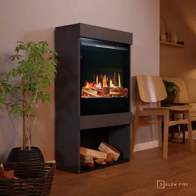 Produktbild von Glow Fire SCM-1 Elektrokamin Screen Motion Grauton