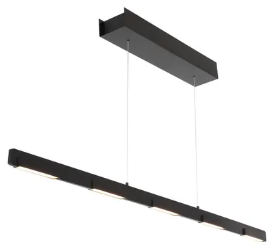 Image de Steinhauer - suspension - Bloc - noir - verre métal - lampe design - LED - 3296ZW