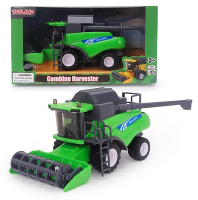 Produktbild von Mähdrescher Spielzeug Landwirtschaftsfahrzeug - Maßstab 1:32 - Grün - Reibungsantrieb - 26 cm - Ab 3 Jahren