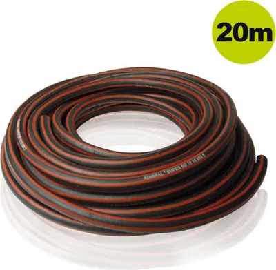 Produktbild von Gartenschlauch: Klassicher Gummi-Wasserschlauch Admiral Super (20m/1/2")