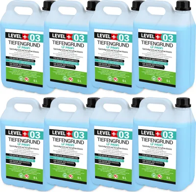 Produktbild von Tiefengrund LF Profi Grundierung 1:1 mit Wasser verdünnbar schnell trockend 40L LEVEL+ RM03