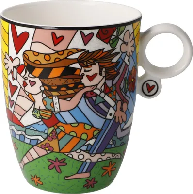 Immagine prodotto di Goebel Künstlertasse Romero Britto Falling, Fine Bone China, Bunt, 400 ml, 66453381