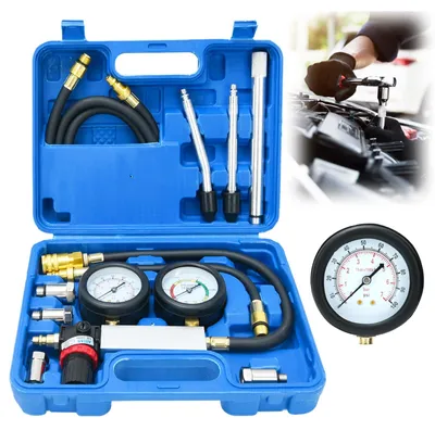 Productafbeelding van Professionele compressietestset voor motoren, inclusief een lektestapparaat