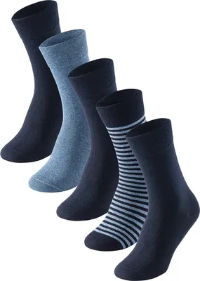 Produktbild von Schiesser 5er Pack Bluebird Socken Langanhaltende Frische, Druckfreier Bund, Besonders pflegeleicht