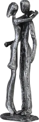 Produktbild von Casablanca by Gilde Dekofigur Design Skulptur Couple antik silber H. 18 cm,74603