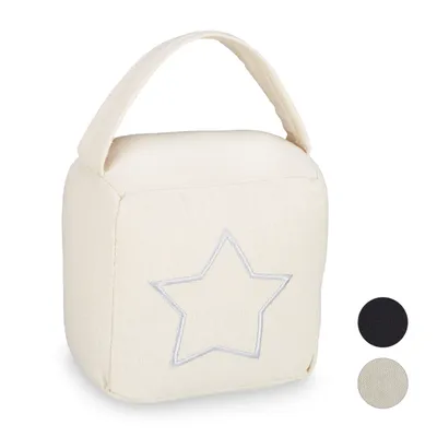 Produktbild von relaxdays 1 x Türstopper Sack Stern beige