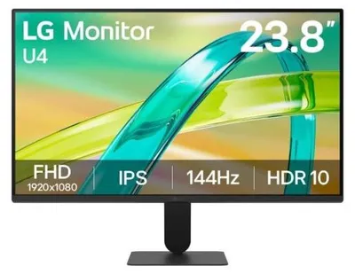 Obrázok produktu pre LG 24U411B-B, 60,5 cm (23.8"), 1920 x 1080 px, Full HD, LCD, 1 ms, Čierna