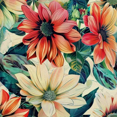 Obrázek produktu pro OUTDOOR DEKOSTOFFE OXFORD - Motiv Blumen I DX5210