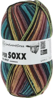 Produktbild von Lang Yarns - Super Soxx Color 4-fach 0402 grün gelb blau