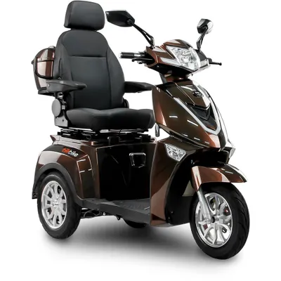 Produktbild von Seniorenmobil Elektromobil Senioren Roller BILI BIKE SHINO G4 GEL mit Straßenzulassung, Dreirad, TRIKE, 1000 W, 60V 20Ah, 25 km/h, Braun