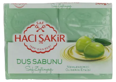 Produktbild von Duschseife mit Olivenöl Haci Åžakir | Pflegeseife | Traditionell mit Glycerin | 4x125 g (500 g)