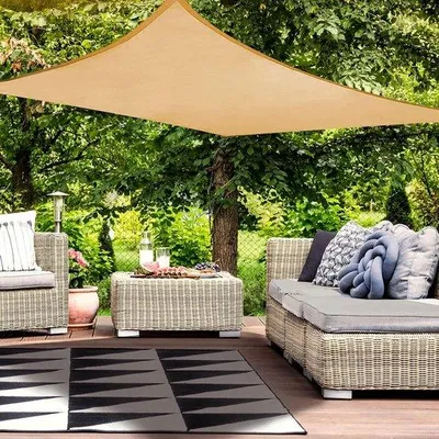 Produktbild von Wasserdichtes Rechteck-Sonnensegel 2x3m Polyester