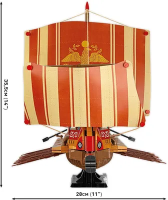 Obrázek produktu pro COBI Roman Warship, Stavební bloky, 8 rok/roky, 1810 kusů