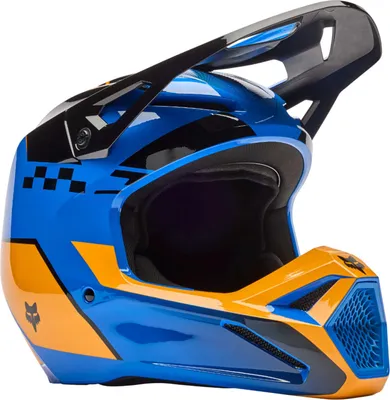 Produktbild von FOX V1 Collect Motocross Helm, blau/orange, S  (55/56)