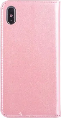 Produktbild von Roze hoesje voor iPhone Xs Max Book Case - Pasjeshouder - Magneetsluiting