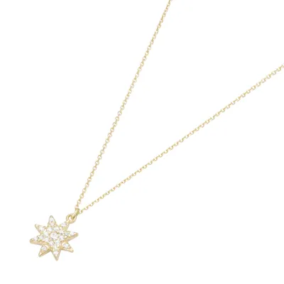 Produktbild von Kette Luigi Merano Stern mit Zirkonia, Gold 375 Gold 45 cm