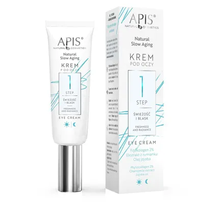 Produktbild von Apis Natural Slow Aging Augencreme SCHRITT 1 Frische und Glanz 15 ml