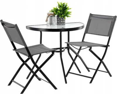 Image de Petit salon de jardin ARIANA - gris
