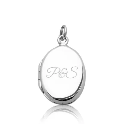 Produktbild von Ovales Medaillon aus 925er Silber - aufklappbar SP0273