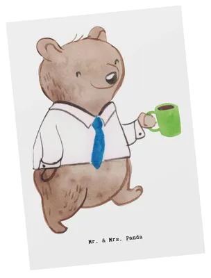 Produktbild von Mr. & Mrs. Panda Postkarte Ausbilder Herz - Weiß - Geschenk, Ansichtskarte, Büro, Guten Morgen, Postkarten, Fotokarte, Selbstständig, Tutor, Grußkarte, Homeoffice