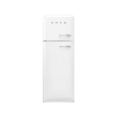 Produktbild von Smeg FAB30LWH5 Freistehende KÃ1/4hl-/Gefrierkombi, 2 TÃ1/4ren, Weiß, 222 l Nutzinhalt KÃ1/4hlteil, 72 l Nutzinhalt Gefrierteil, 60,1 cm Breite, 4 Sterne, 37 dB Geräuschemissionen, Inverter-Motor