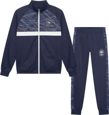 Image de Survêtement d'entraînement France Homme - Taille XL - Équipe de France - Survêtement de football - Bleu - Merchandising officiel FFF