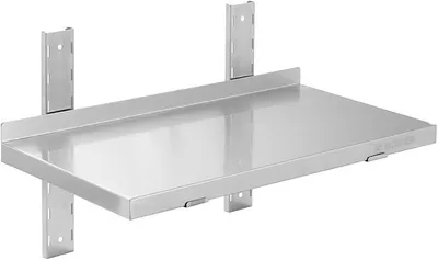 Produktbild von Edelstahl Wandregal I 100 x 30 cm Wandbord Gastronomie I Edelstahlregal mit 1 Ablageboden I Hängeregal Edelstahl für Küche & Gastro Regal