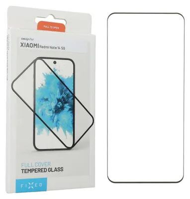 A product box for a phone screen protector, with the screen protector shown separately.