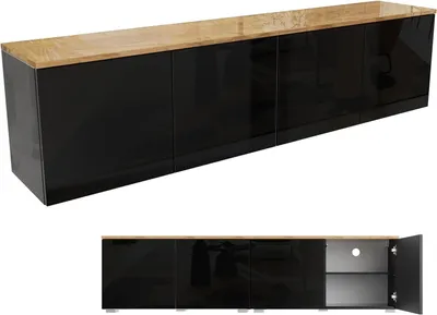 Produktbild von PLATAN ROOM Lowboard TV-Schrank 90 oder 180 cm Sideboard Hängend oder Stehend Hochglanz / Matt