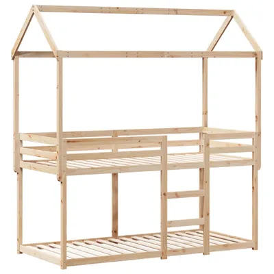 Produktbild von Etagenbett ohne Matratze 90x200 cm Massivholz Kiefer