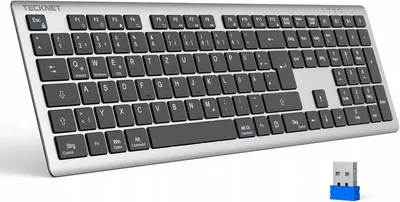 Produktbild von TECKNET KB005 Bluetooth Tastatur, kabellos, Multifunktion, QWERTZ