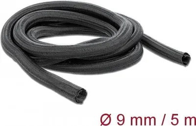 Image de DELOCK Geflechtschlauch selbstschließend 5 m x 9 mm schwarz