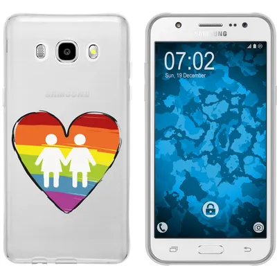 Produktbild von PhoneNatic Case kompatibel mit Samsung Galaxy J5 (2016) J510 Silikon-Hülle pride Frauen M4