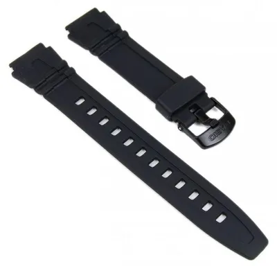 Produktbild von Casio Uhrenarmband 18mm Resin schwarz HDD-600 HDD-600G 10162532