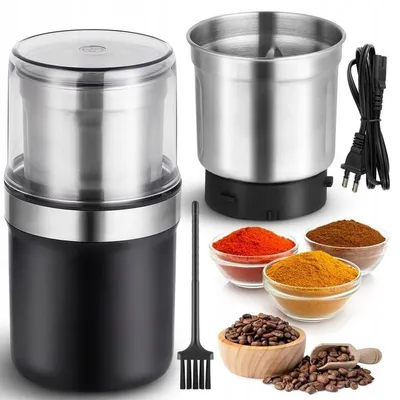 Produktbild von 200-W-Kaffeemühle, elektrischer Zerkleinerer zum Mahlen von Nüssen und Gewürzen