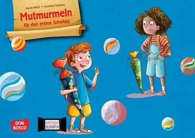 Produktbild von Mutmurmeln für den ersten Schultag. Kamishibai Bildkartenset