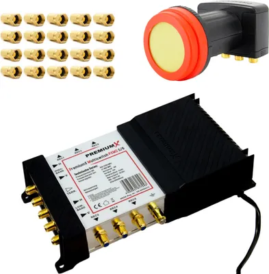 Produktbild von PremiumX 5/6 Multischalter Multiswitch Quattro LNB SAT bis 6 Teilnehmer