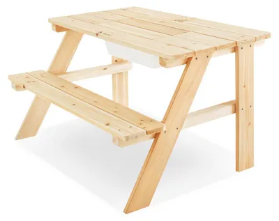 Produktbild von Pinolino Spieltisch 'Knut', natur Vollmassiv: Nadelholz, unbehandelt