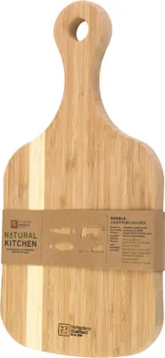 Produktbild von Bamboo Schneidebrett Küche Paddle 38x19x2 cm Bambus Naturholz
