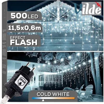 Zdjęcie produktu dla Kurtyna świetlna zewnętrzna 500 LED 11,5 m
