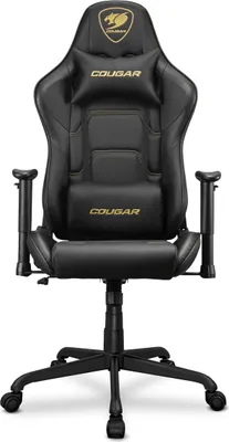 Obrázek produktu pro COUGAR CGR-ELI-GLB, Počítačová herní židle, 120 kg, Polstrované sedadlo, Polstrovaná zádová opěrka, Černá, Ocel