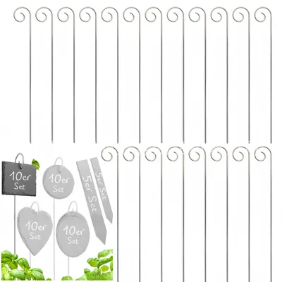 Imagen del producto de 20 etiquetas para plantas con sistema de sujeción
