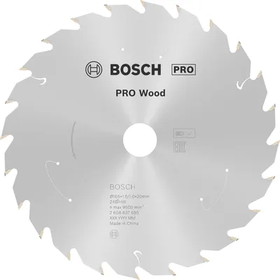 Produktbild von PRO Wood cordless Kreissägeblatt, 165 x 1,5 x 20 mm, T24