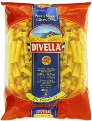 Produktbild von 10x Pasta Divella 100% Italienisch N° 33 Ziti Tagliati 500g