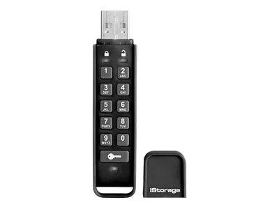 Produktbild von iStorage datAshur Personal2 USB3 32GB, 32 GB, USB Typ-A, 3.2 Gen 1 (3.1 Gen 1), 170 MB/s, Schutzhülle, Schwarz