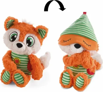 Produktbild von NICI 48061 Kuscheltier Schlafmützen Fuchs Finjo 22cm, ORANGE, 22 cm