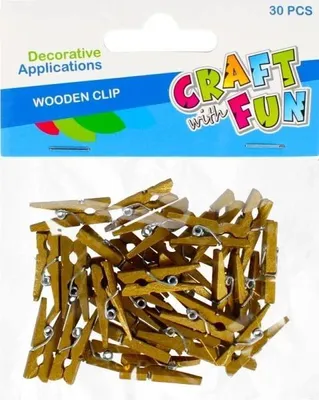 Image de Clips décoratifs en bois 30pcs