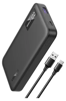 Produktbild von Ugreen 25742, 10000 mAh, Lithium-Ion (Li-Ion), Hisilicon FCP, Power Delivery, Power Delivery 3.0, Quick Charge 2.0, Quick Charge 3.0, 14,4 V, Schwarz